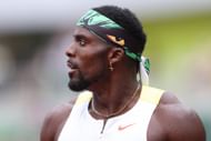 Kenny Bednarek during the 2025 USATF Outdoor Championships in Eugene, Oregon. (Photo by Getty Images)